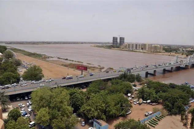 蘇丹首都喀土穆，青，白尼羅河在此匯合