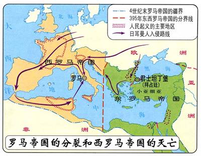 羅馬帝國的分裂和西羅馬帝國的滅亡