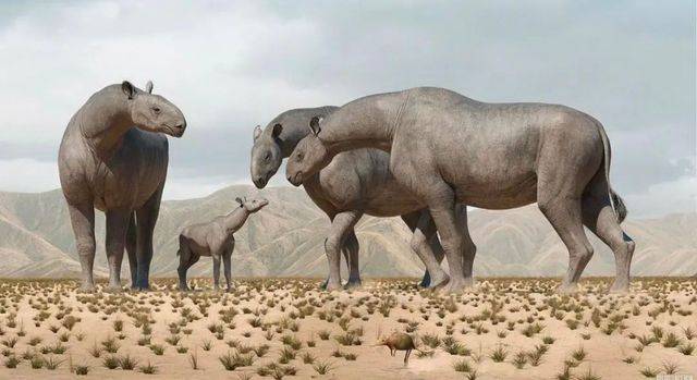 漸新世的體長8米高9米的巨犀