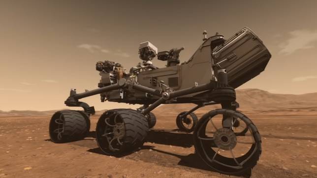 「好奇號」火星探測車，圖片來源：NASA
