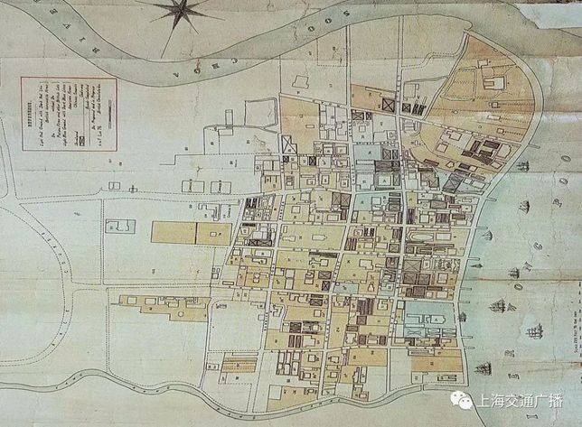 1855年上海英租界地圖