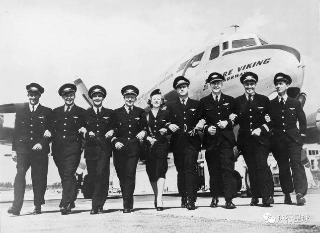 1955 年 的北歐航空集體照
