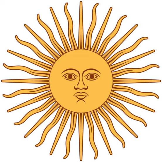 阿根廷，烏拉圭使用的五月太陽