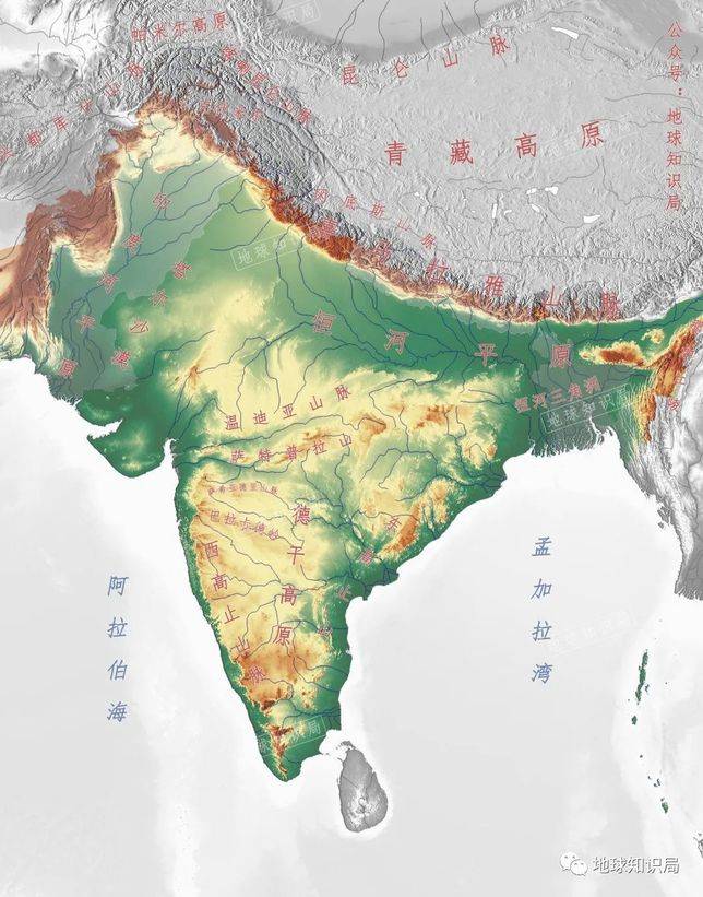 印度的可耕地比例就遠比中國要高