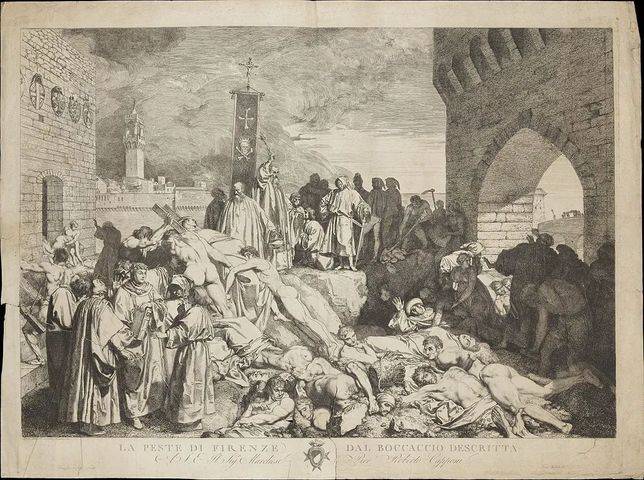 1348年佛羅倫薩的瘟疫繪圖