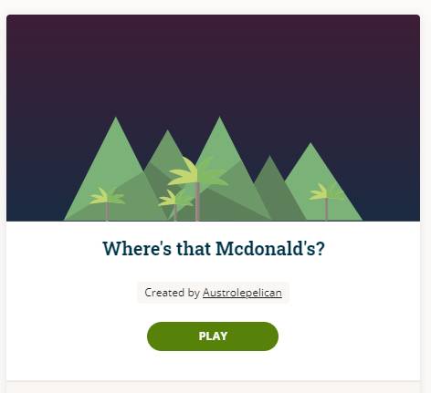 「圖中的麥當勞在哪裡」挑戰