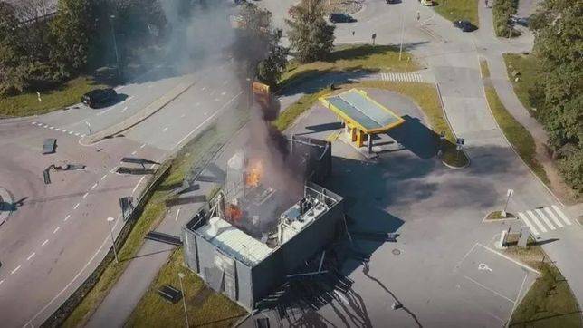 挪威 一座加氫站爆炸引發火災