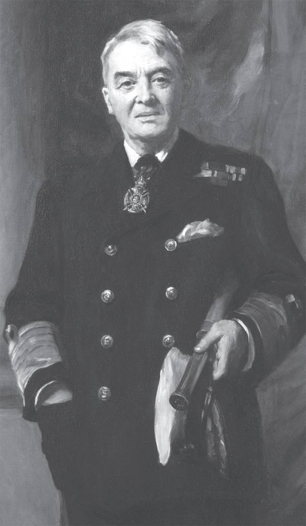 （上圖）海軍元帥費舍爾的畫像