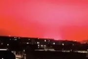 浙江舟山，天空變成血紅色！是晚霞還是天空異象？