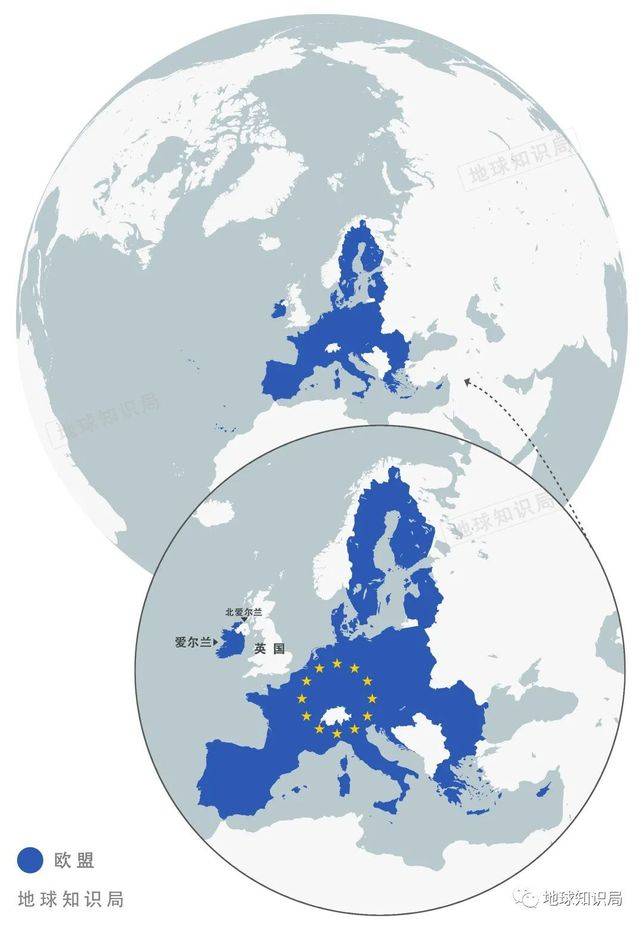 所以英國和歐盟國家是有陸地接壤的（北愛爾蘭）